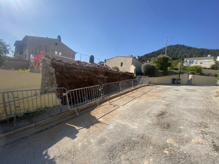 Rénovation mur de soutènement à Carqueiranne (83)